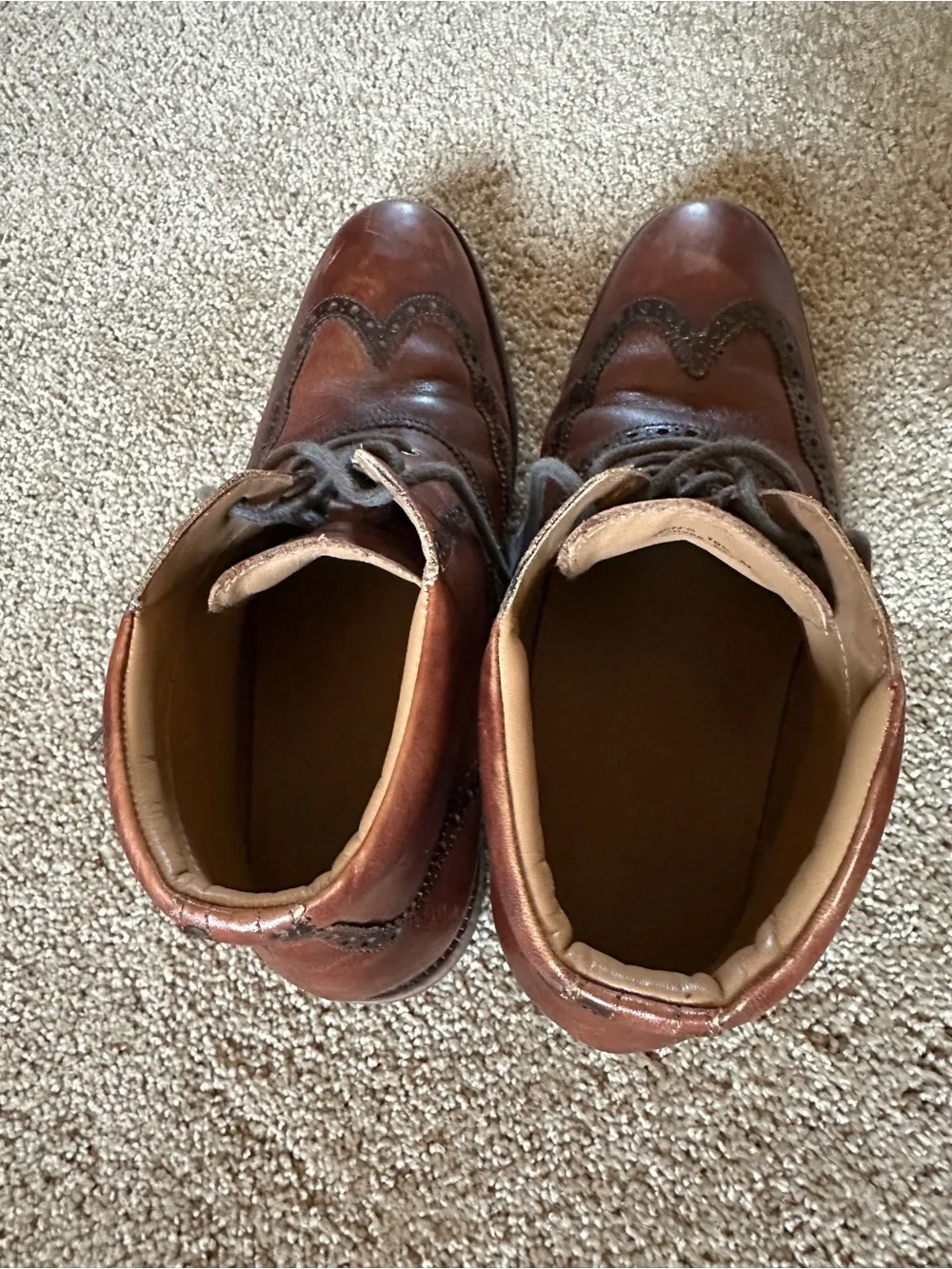 Cole Haan Men's 10.5 Williams Wingtip Chukka Boots Brown Leather Dress Shoes